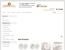 Tablet Screenshot of copperheadbullion.com